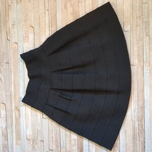 Anthro Girls from Savoy textured fit and flare black skirt